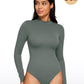 Butterluxe Mock Turtleneck Long Sleeve Bodysuits