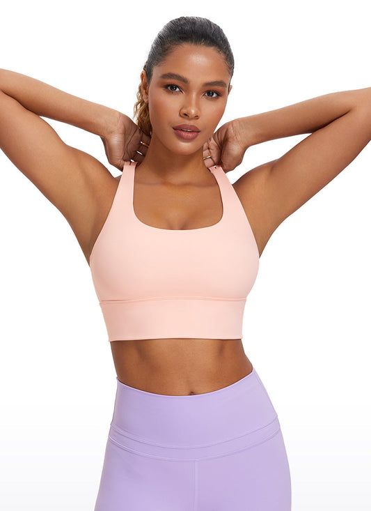 Nakedfeel Strappy Longline Bra Criss Cross Back