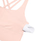 Nakedfeel Strappy Longline Bra Criss Cross Back