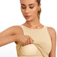 Butterluxe High Neck Built in Bra Tanks U Back