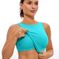 Butterluxe High Neck Built in Bra Tanks U Back