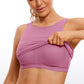 Butterluxe High Neck Built in Bra Tanks U Back