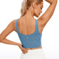 Butterluxe High Neck Built in Bra Tanks U Back