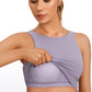 Butterluxe High Neck Built in Bra Tanks U Back