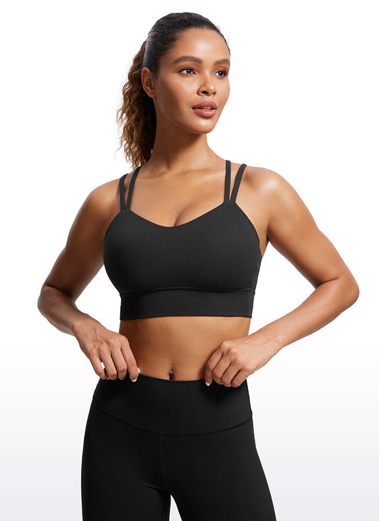 Butterluxe Molded Cups Sports Bra Criss Cross