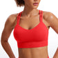 Butterluxe Molded Cups Sports Bra Criss Cross