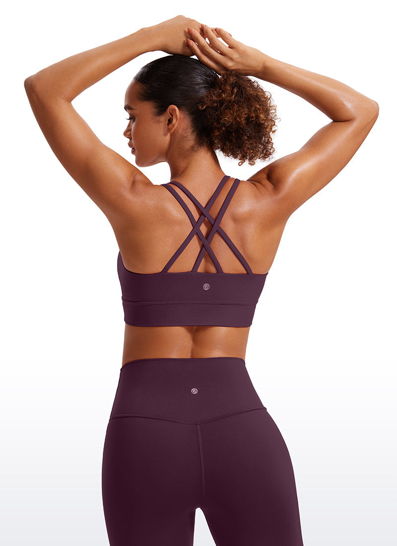 Butterluxe Molded Cups Sports Bra Criss Cross