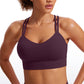 Butterluxe Molded Cups Sports Bra Criss Cross