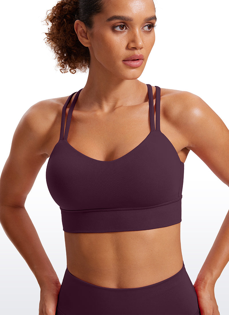 Butterluxe Molded Cups Sports Bra Criss Cross