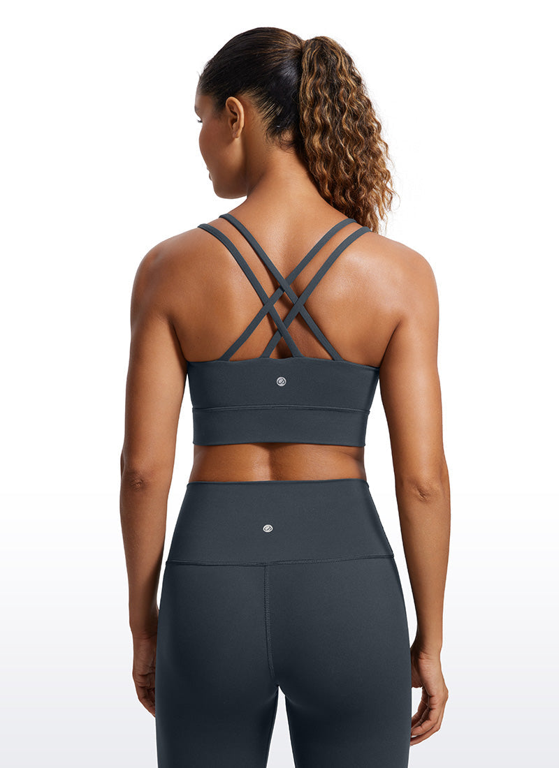 Butterluxe Molded Cups Sports Bra Criss Cross