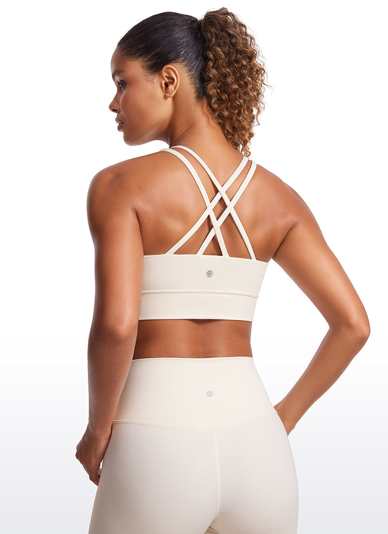 Butterluxe Molded Cups Sports Bra Criss Cross