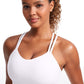 Butterluxe Molded Cups Sports Bra Criss Cross