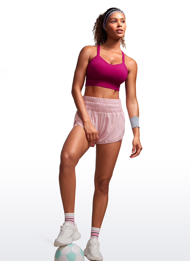 Butterluxe Molded Cups Sports Bra Criss Cross