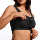 Ribbed U Neck Build-in Bra Tanks