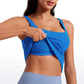 Butterluxe Waist Length Built-in Bra Tanks U Neck