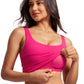 Butterluxe Waist Length Built-in Bra Tanks U Neck