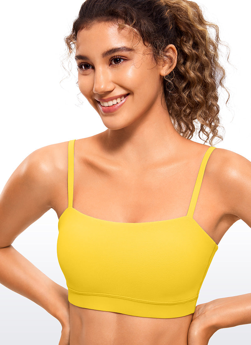 Butterluxe Adjustable Spaghetti Thin Strap Sports Bra