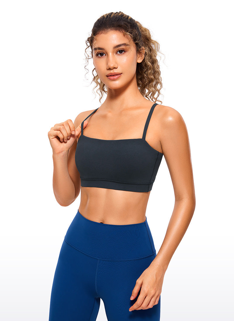 Butterluxe Adjustable Spaghetti Thin Strap Sports Bra