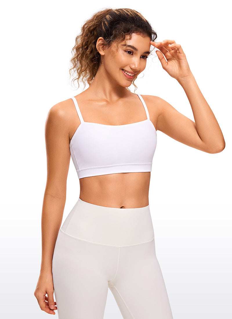 Butterluxe Adjustable Spaghetti Thin Strap Sports Bra