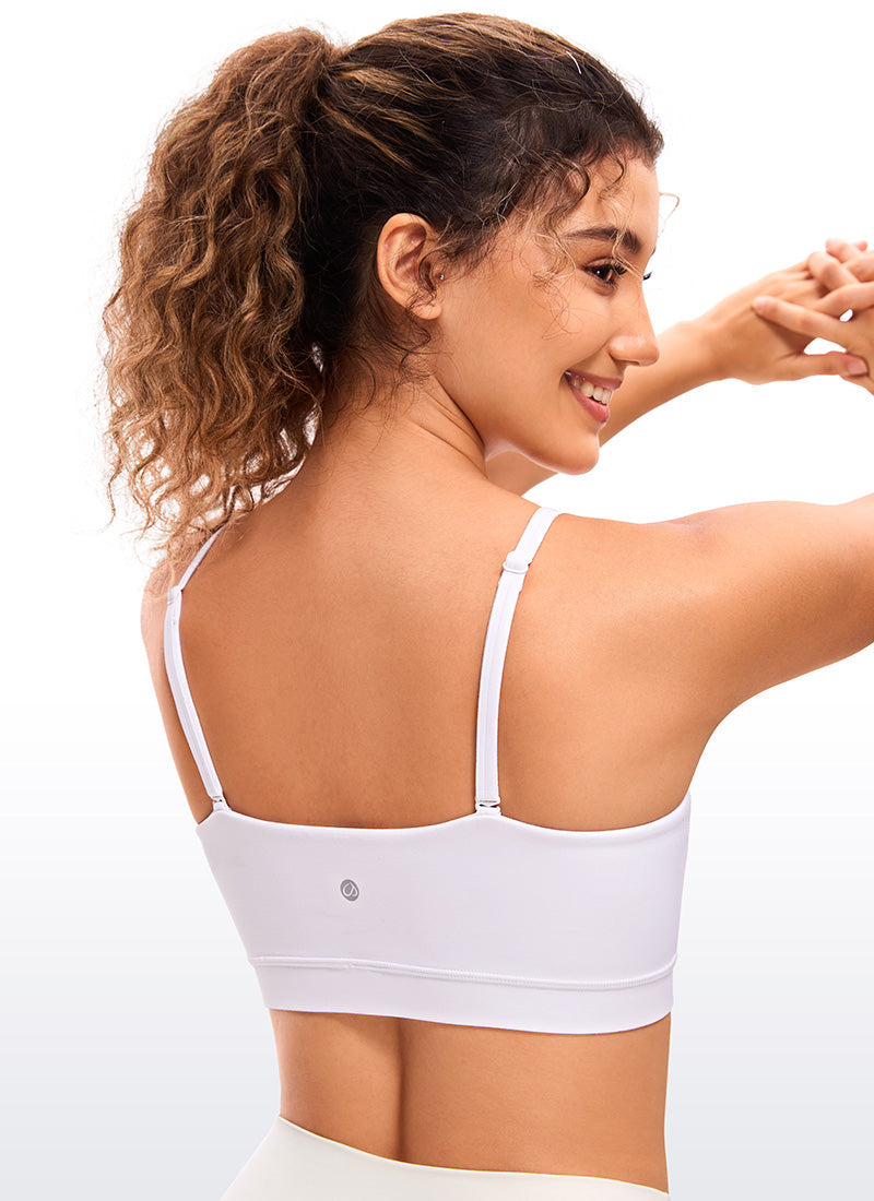 Butterluxe Adjustable Spaghetti Thin Strap Sports Bra