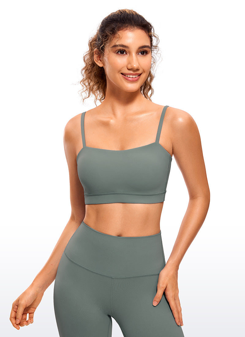 Butterluxe Adjustable Spaghetti Thin Strap Sports Bra