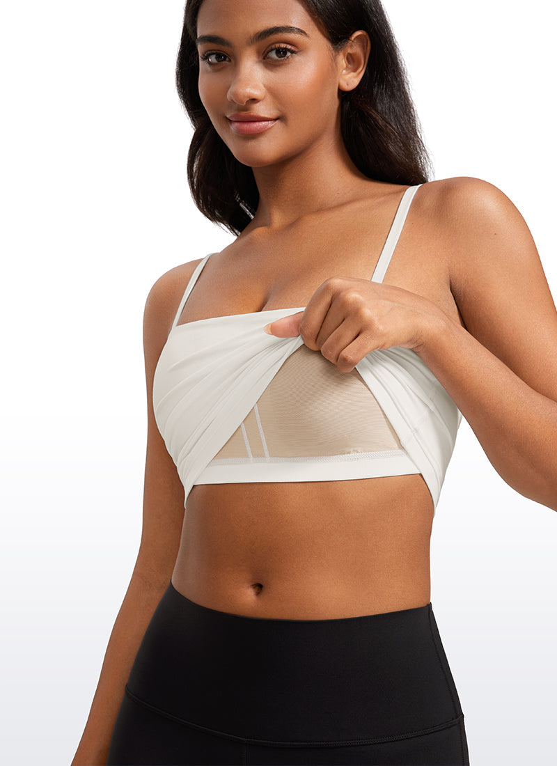 Butterluxe Adjustable Spaghetti Strap Built in Bra Tanks