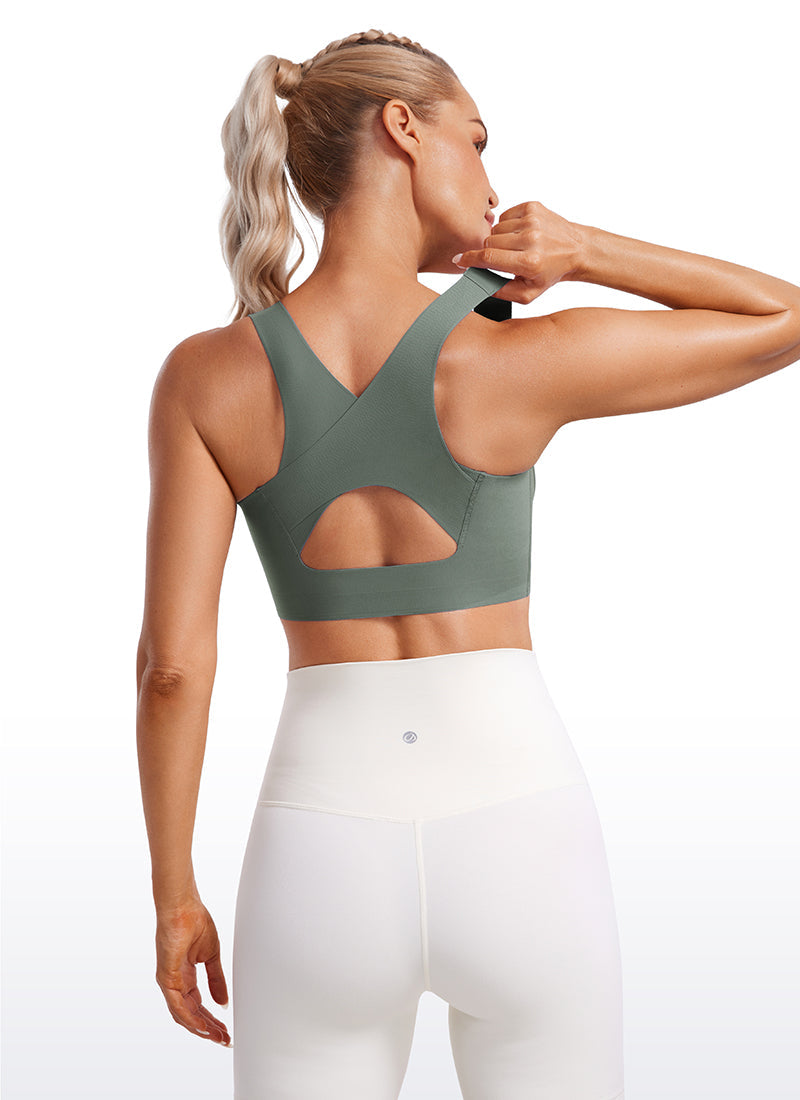 Flex Sculpt Racerback Sports Bra U Neck