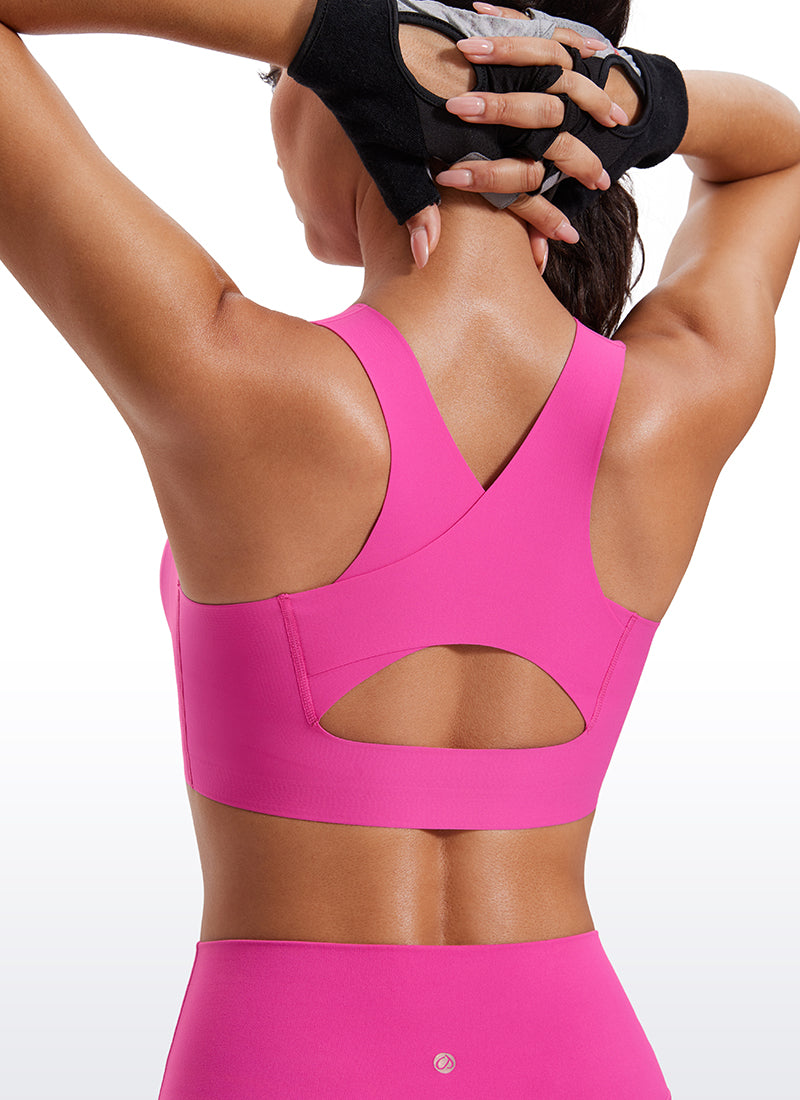 Flex Sculpt Racerback Sports Bra U Neck