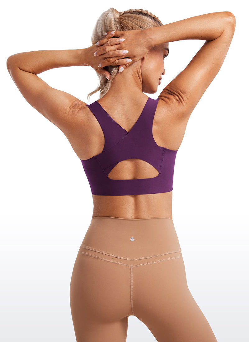 Flex Sculpt Racerback Sports Bra U Neck