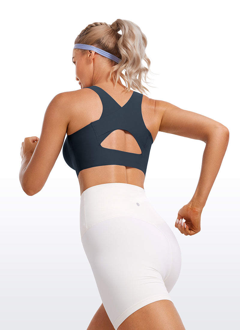 Flex Sculpt Racerback Sports Bra U Neck