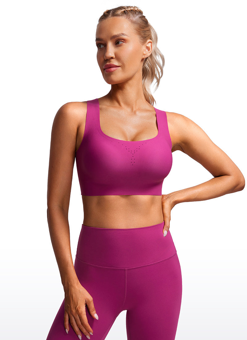 Flex Sculpt Racerback Sports Bra U Neck