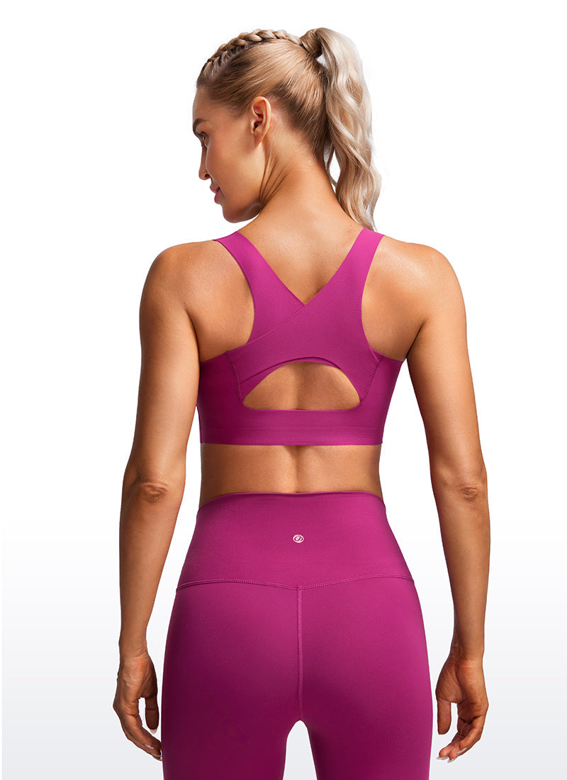 Flex Sculpt Racerback Sports Bra U Neck