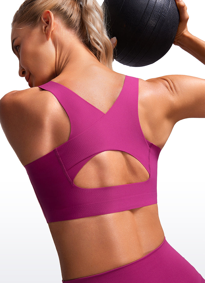 Flex Sculpt Racerback Sports Bra U Neck