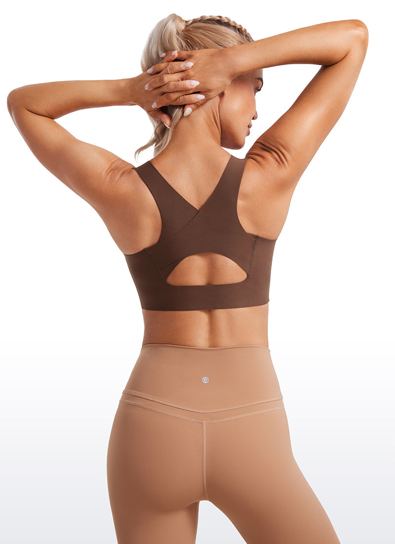 Flex Sculpt Racerback Sports Bra U Neck