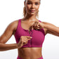 Zip Front High Impact Sports Bra