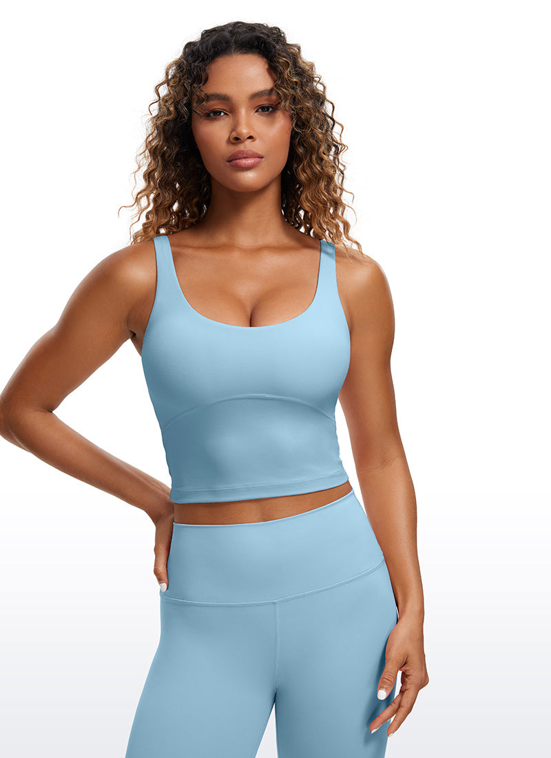 Butterluxe U Back Longline Built-in Bra Tanks