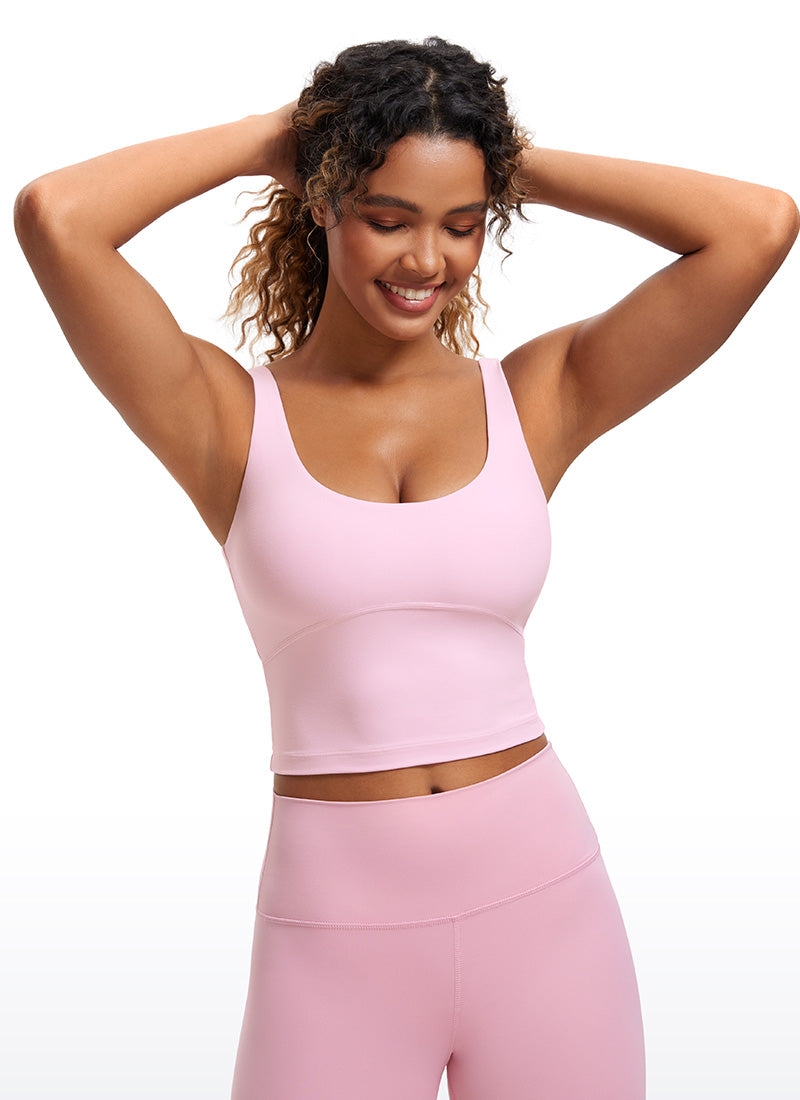 Butterluxe U Back Longline Built-in Bra Tanks