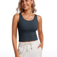 Butterluxe Double Lined Scoop Neck Tank Top