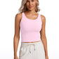 Butterluxe Double Lined Scoop Neck Tank Top