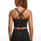 Butterluxe Criss Cross Back Built-in Bra Tanks