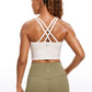 Butterluxe Criss Cross Back Built-in Bra Tanks