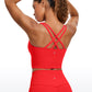 Butterluxe Criss Cross Back Built-in Bra Tanks