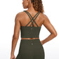 Butterluxe Criss Cross Back Built-in Bra Tanks