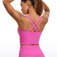 Butterluxe Criss Cross Back Built-in Bra Tanks