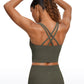 Butterluxe Criss Cross Back Built-in Bra Tanks