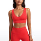 Butterluxe Deep V Neck Longline Sports Bra