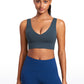 Butterluxe Deep V Neck Longline Sports Bra