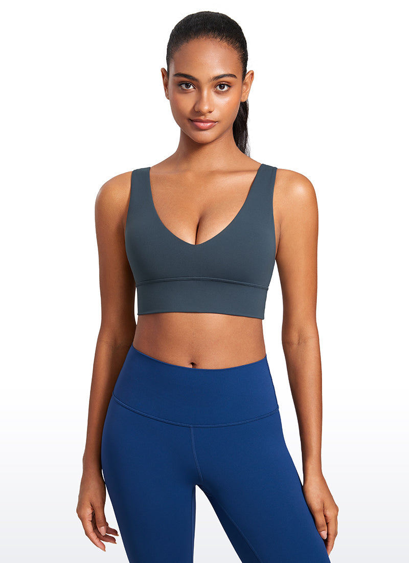 Butterluxe Deep V Neck Longline Sports Bra