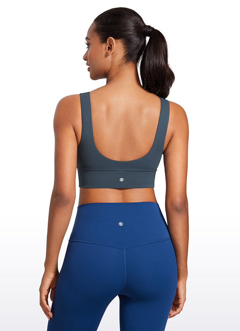 Butterluxe Deep V Neck Longline Sports Bra