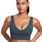 Butterluxe Deep V Neck Longline Sports Bra